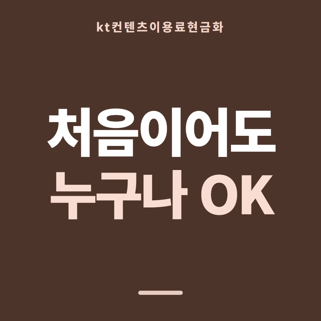 품티켓 KT 콘텐츠이용료 콘텐츠 결제 항목 안내 이미지