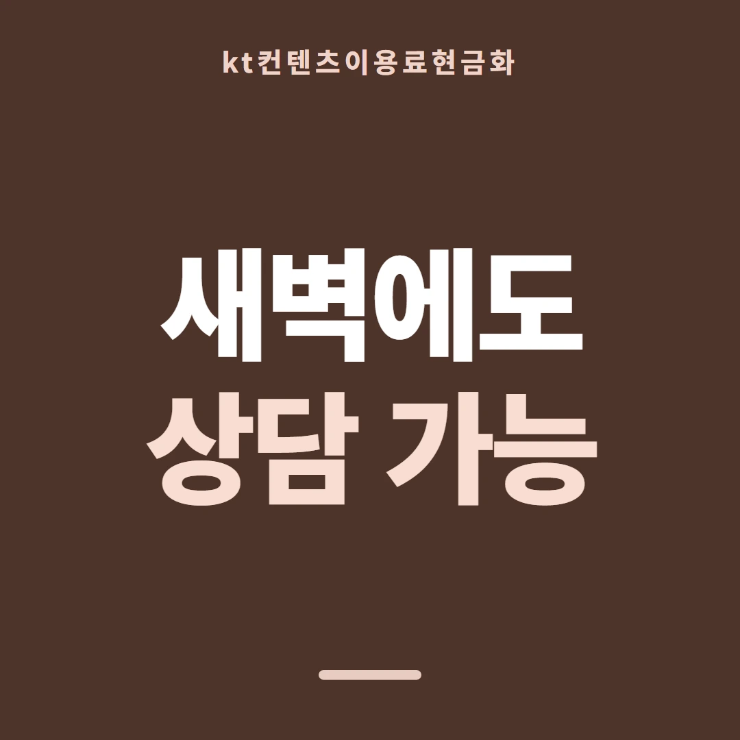 품티켓 KT 콘텐츠이용료 이용 한도 점검 안내 이미지