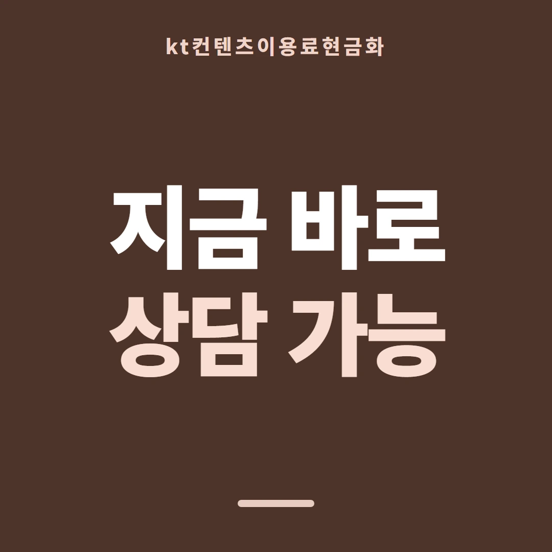품티켓 KT 콘텐츠이용료 확인할 때의 판단 기준 안내 이미지